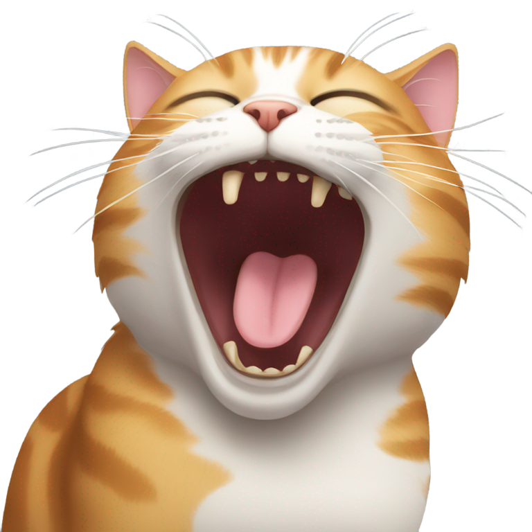 genmoji : Chat bâillant