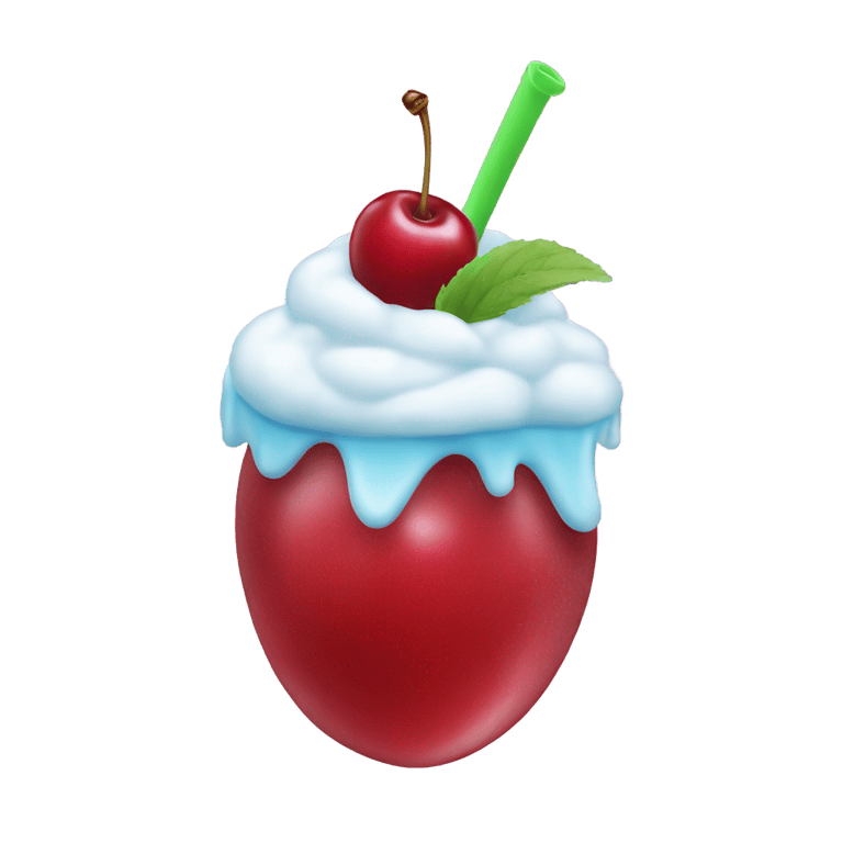 genmoji：冰冻樱桃冰块