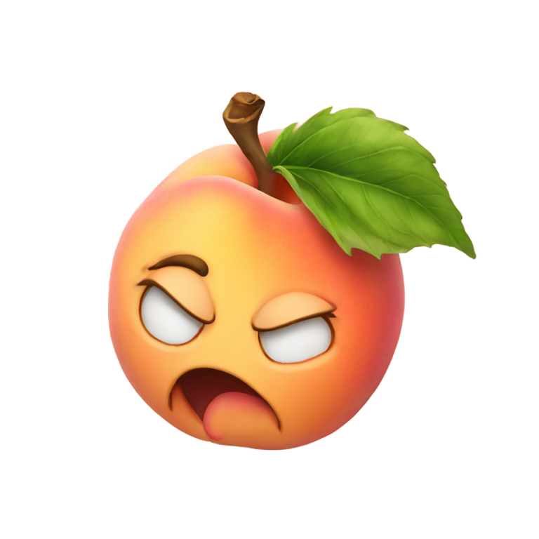 genmoji：桃子放屁
