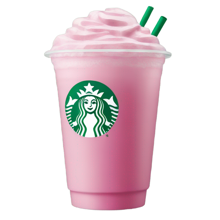 genmoji: e.g. the starbucks pink drink with the starbucks logo