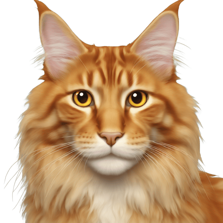 genmoji : Maine Coon orange