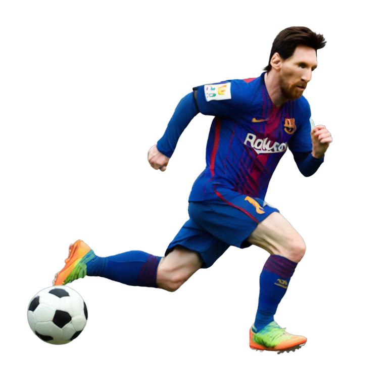 絵文字：リオネル・メッシが走る