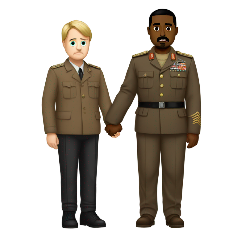 genmoji : Hitler et Kanye se tenant la main
