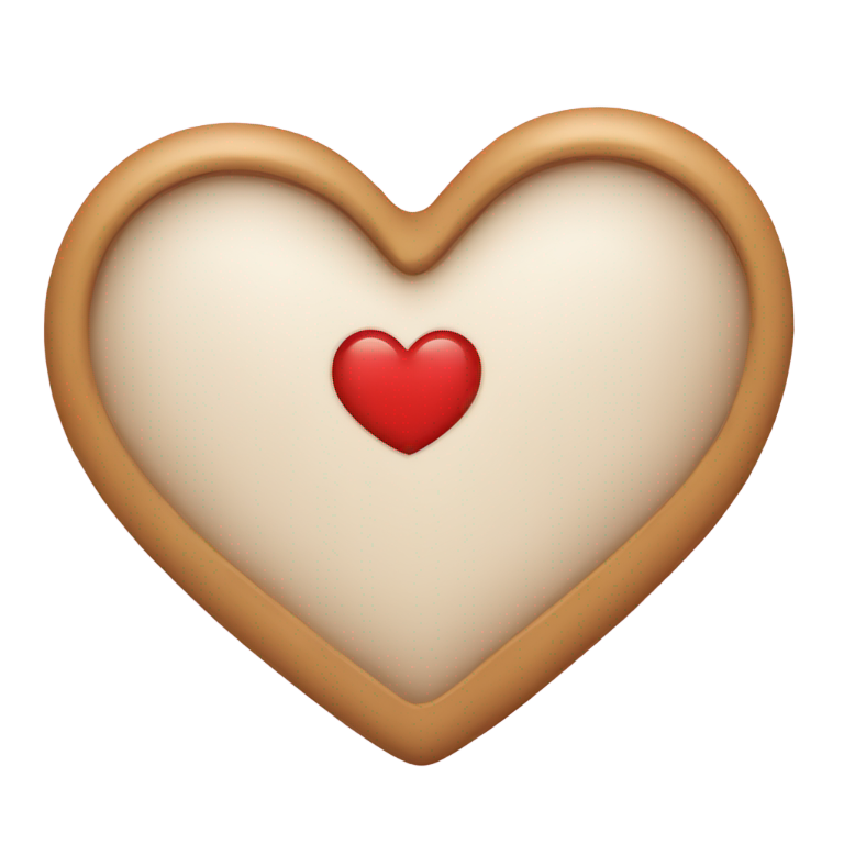 絵文字：中央に「I Love You」と書かれたハート