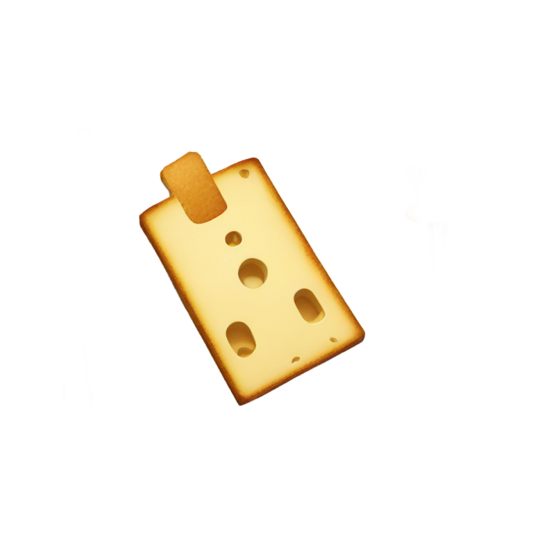 genmoji：鼠标夹子表情，夹着吐司而不是奶酪