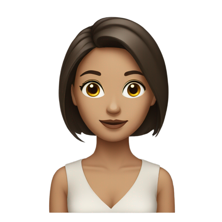 genmoji : brunette rich girl