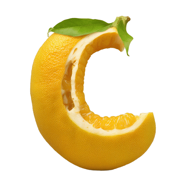 genmoji : Letter u made out of an ugli fruit