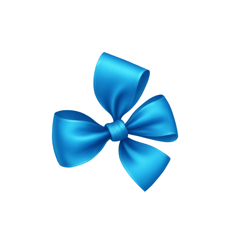 genmoji : Un nœud bleu