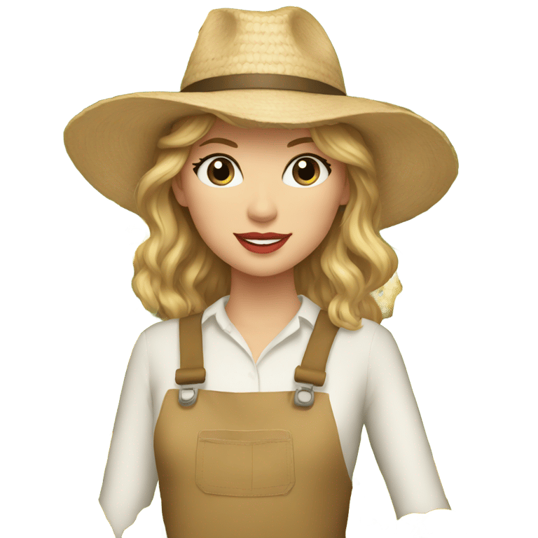 genmoji : Taylor Swift en fermière