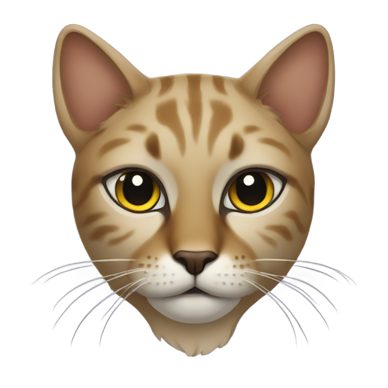 絵文字：聖なる猫、黒い目の傷を持つ