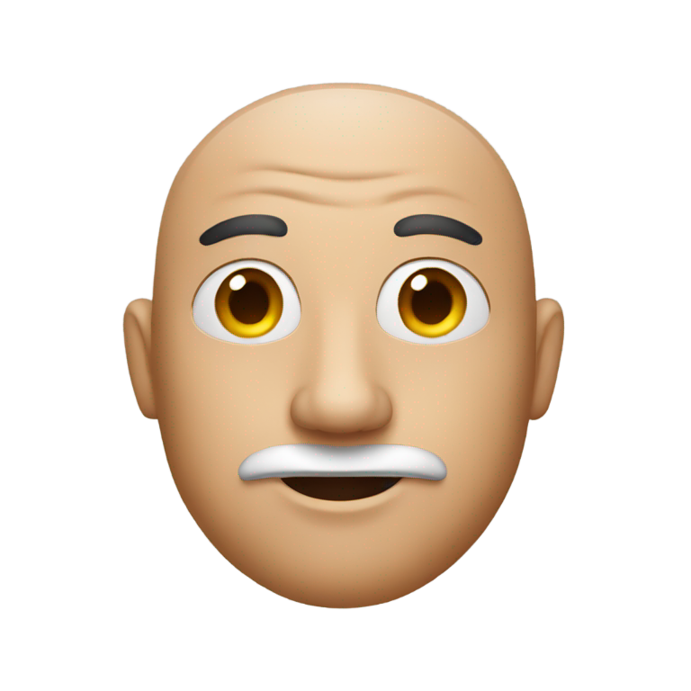 genmoji: Man with a rabbit nose