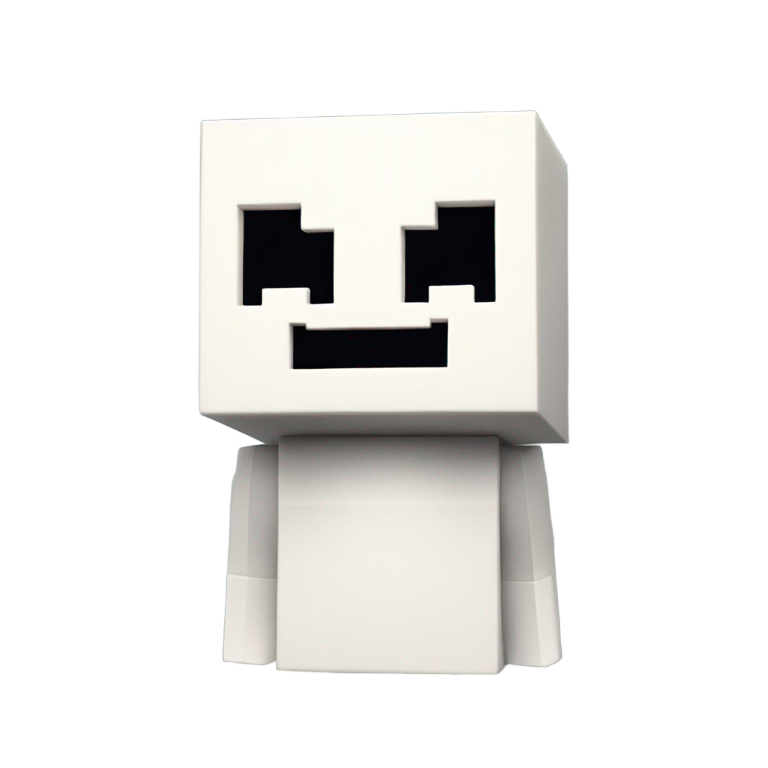 絵文字：Marshmello in Minecraft