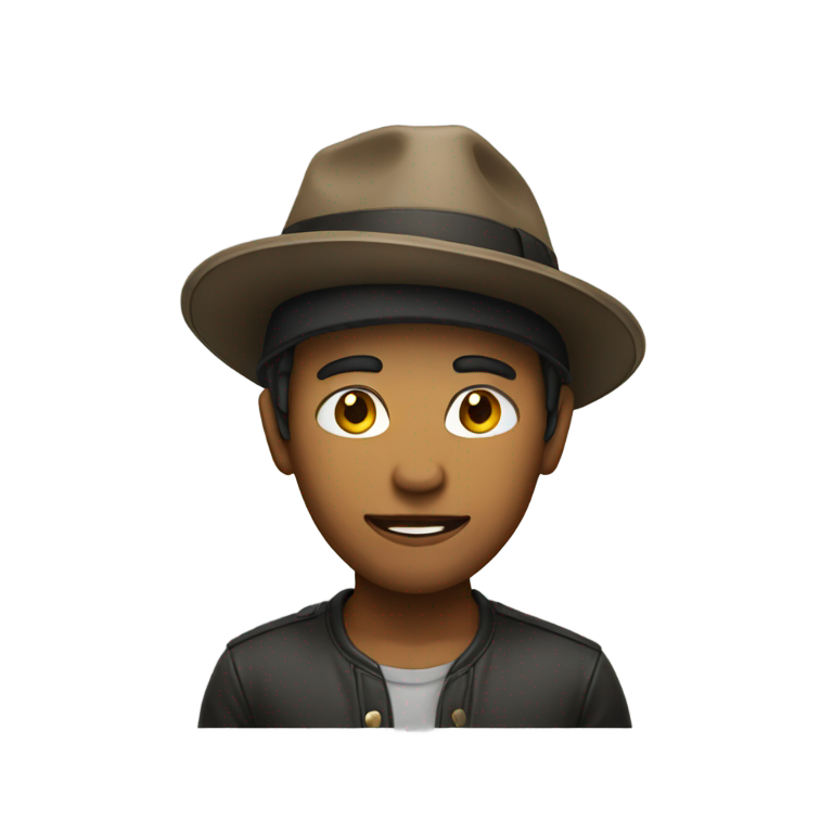 genmoji : Dégage, mec au chapeau