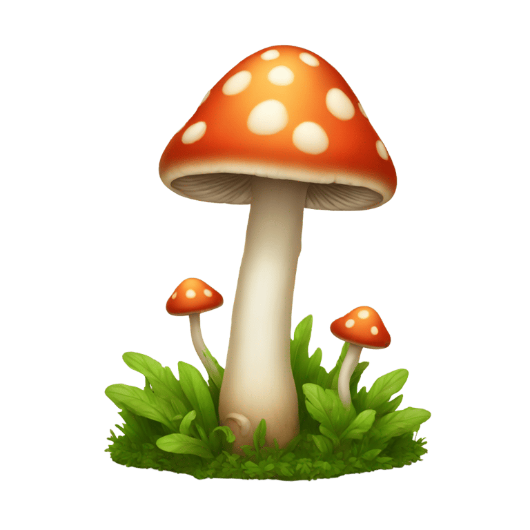 genmoji : Singular mushroom