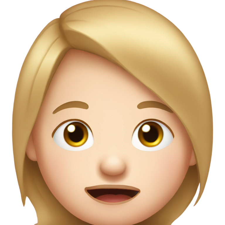 genmoji: Down syndrome person making retarded face