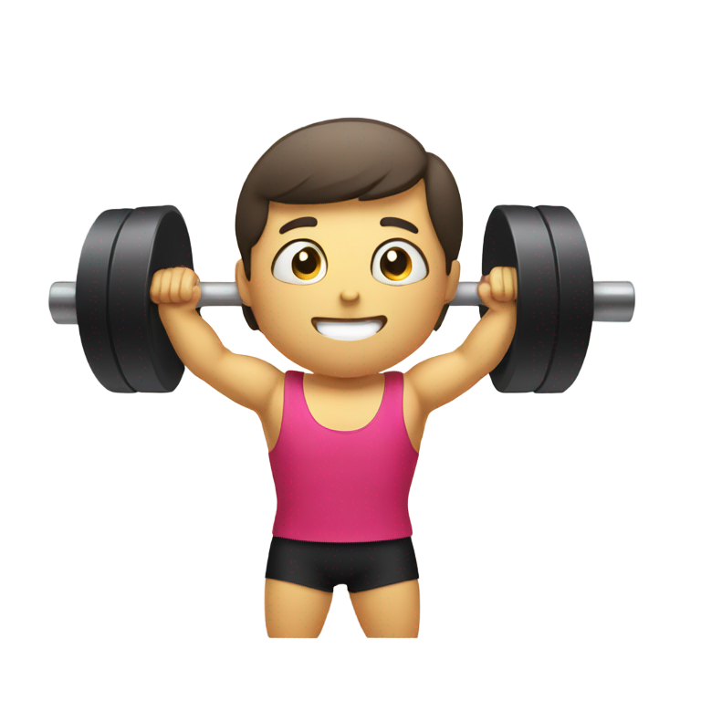genmoji : Soulevé de poids, lourd, difficile à soulever