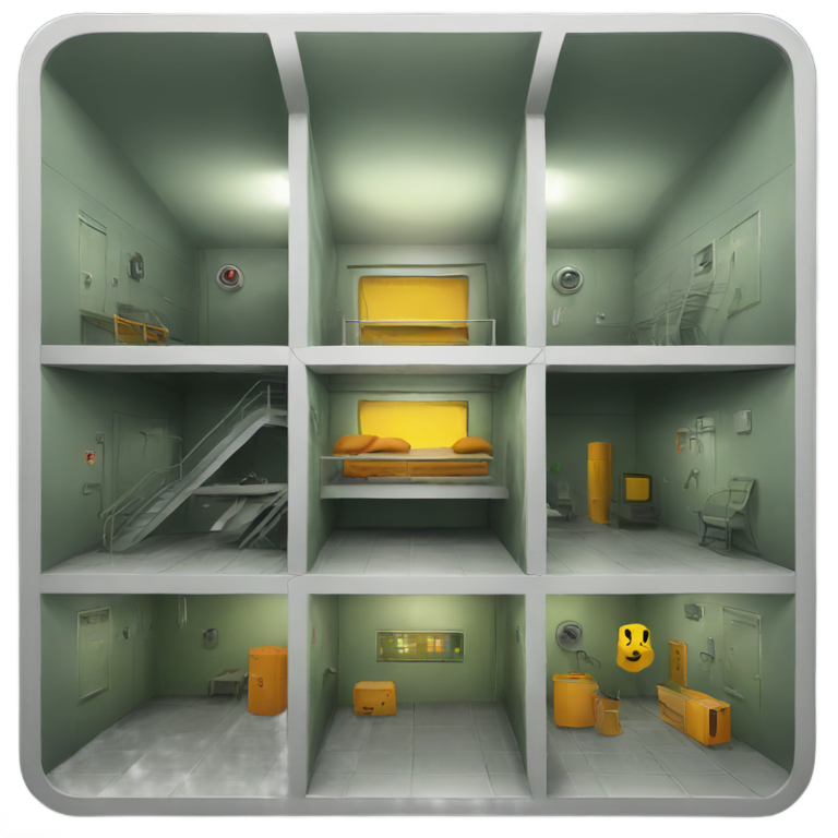 genmoji : nuclear shelter