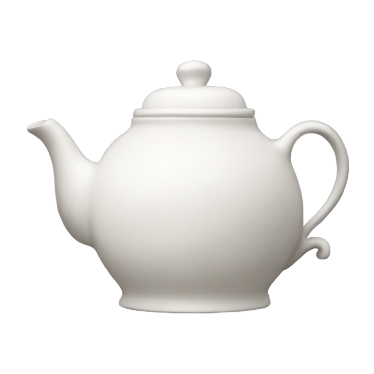 genmoji：白色茶壶