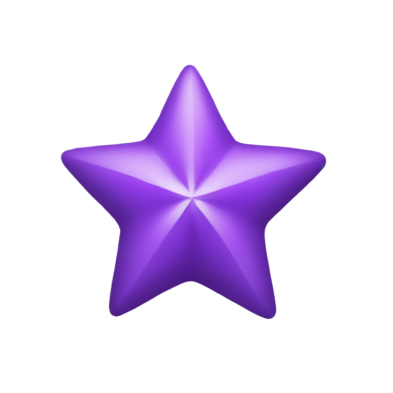 genmoji : Étoile violette