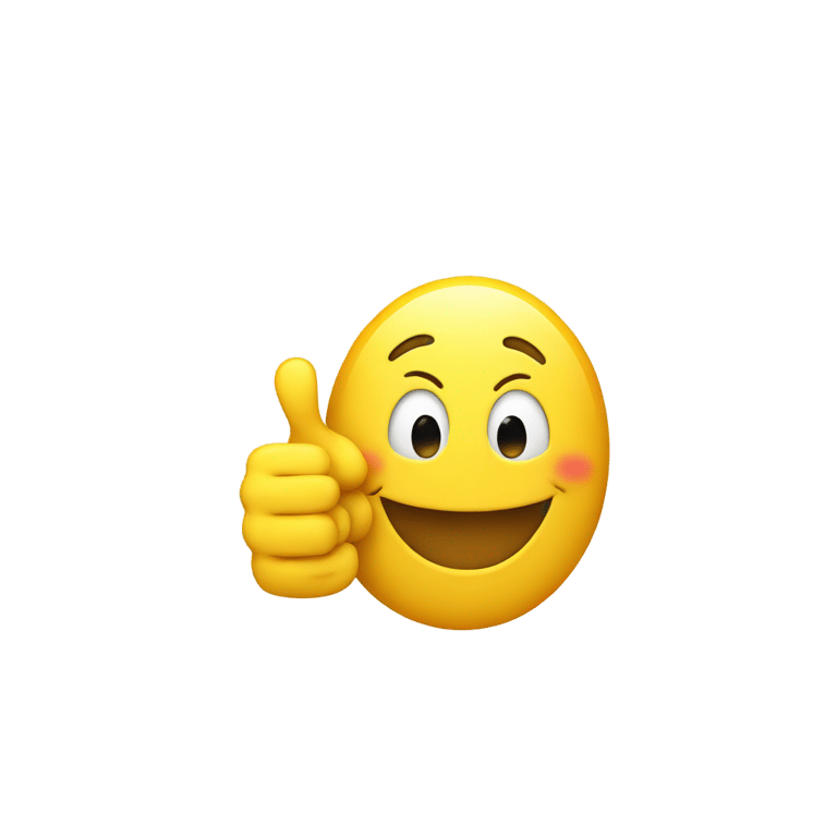 絵文字：Smiley with thumbs up