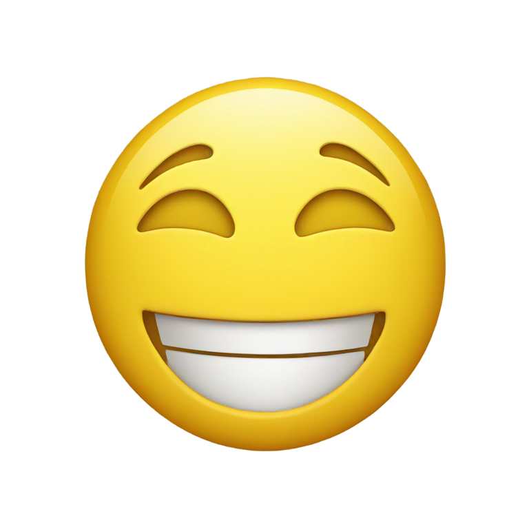 genmoji：黄脸微笑