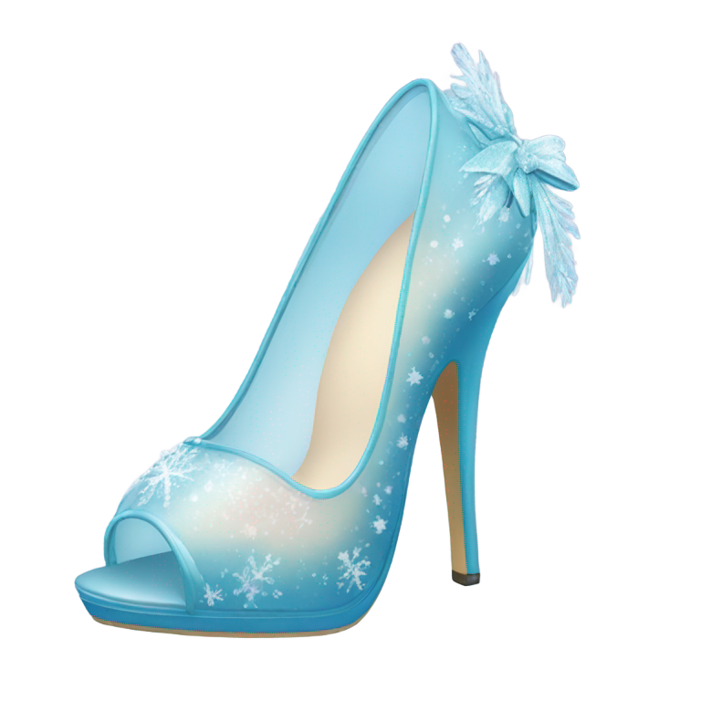 genmoji：elsa inpired heels