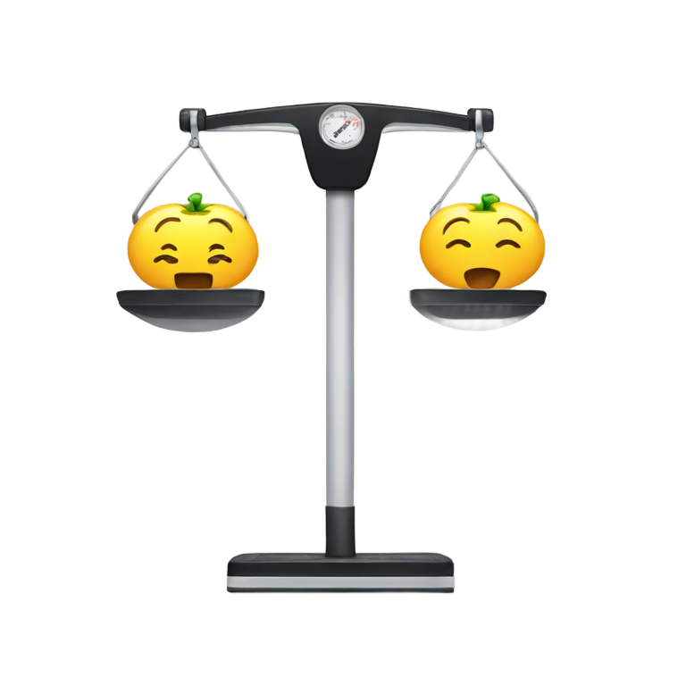 絵文字：ジムの体重計