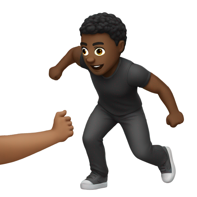 genmoji : Homme noir fouetté