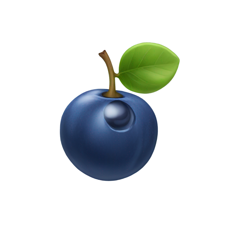 genmoji：one blueberry