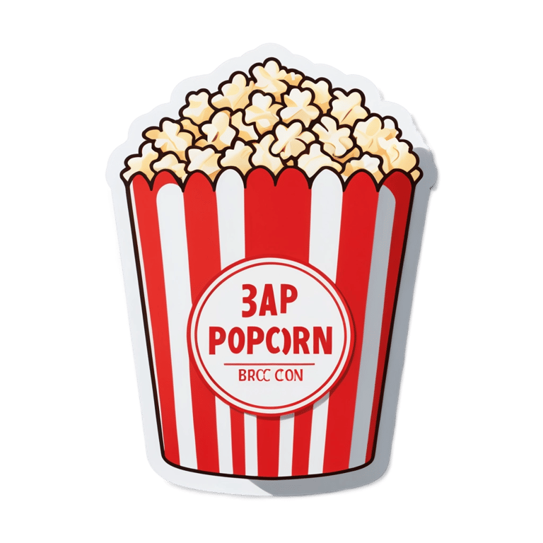 絵文字：3Dポップコーンバケット