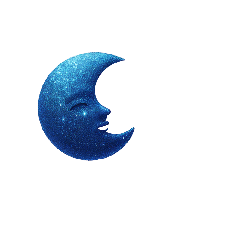 genmoji：蓝色闪光月亮
