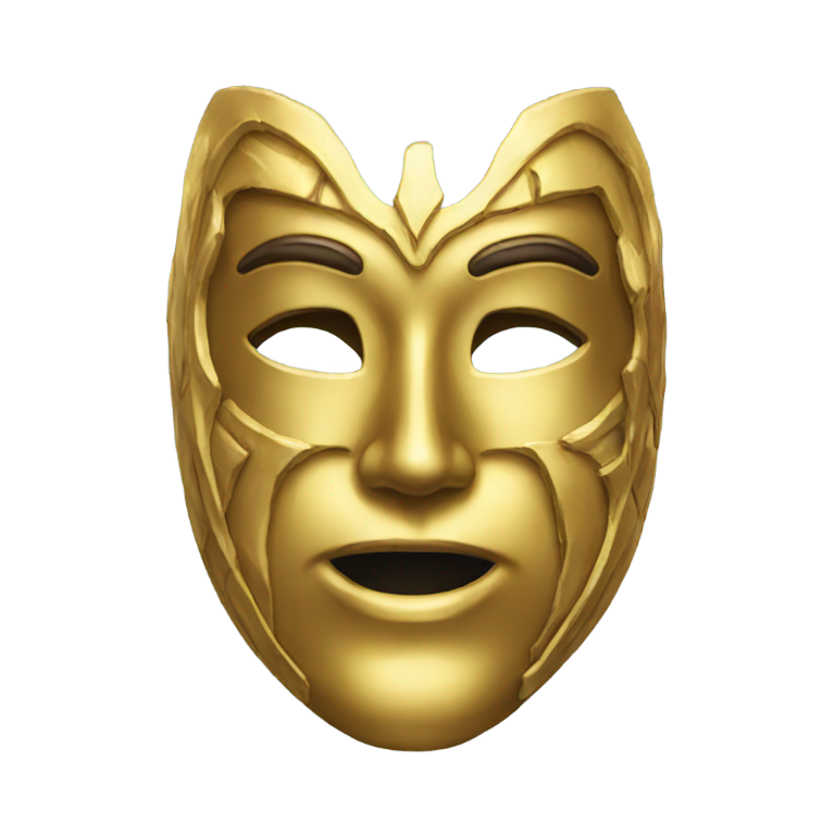 genmoji：金色面具