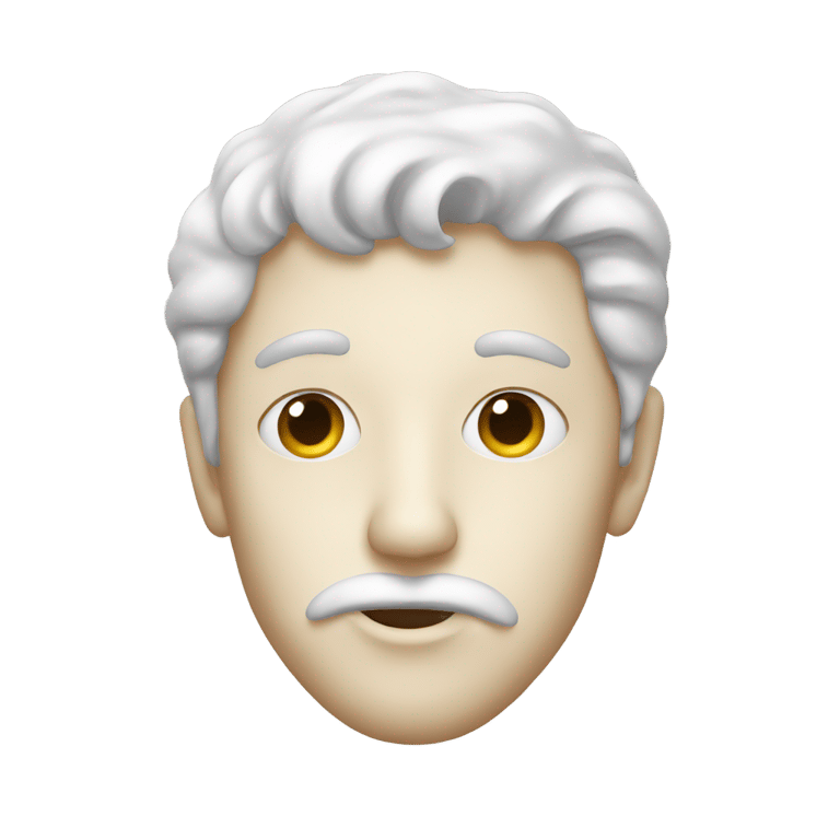 genmoji：一个鼻子上有糖的人
