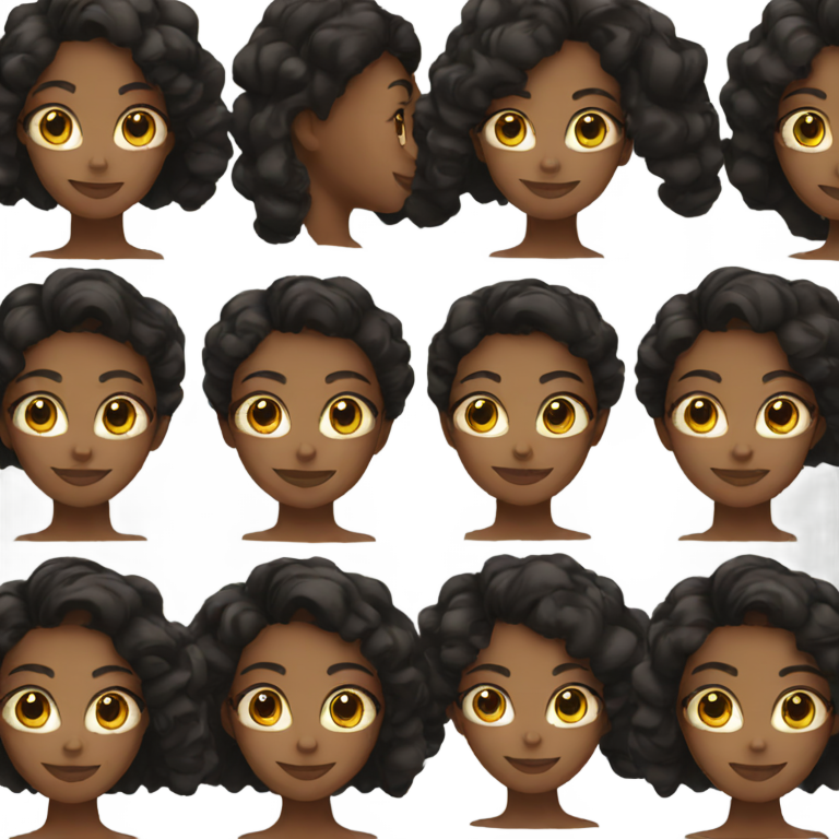 genmoji：漂亮的黑人女孩