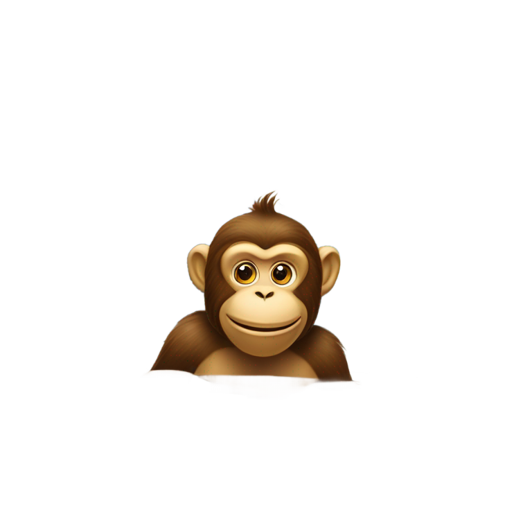 genmoji：猴子在切斯特米尔湖游泳，背景是蒂姆 Hortons，真是个地道的加拿大场景。