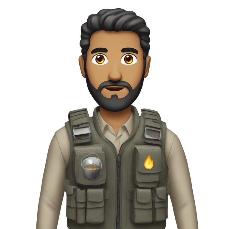 絵文字：arab man with a bomb vest
