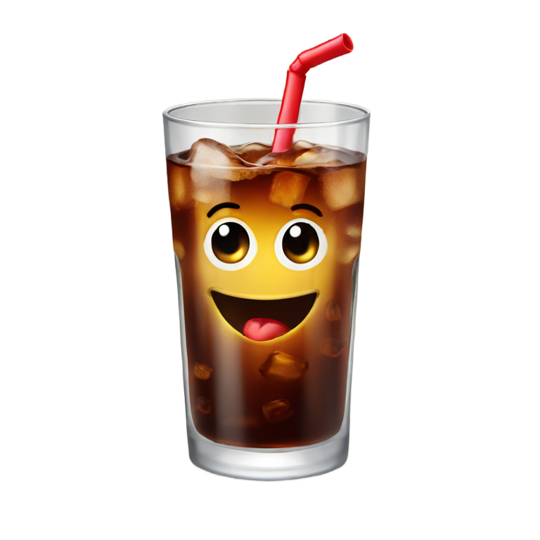 絵文字：グラスに入ったコーラ