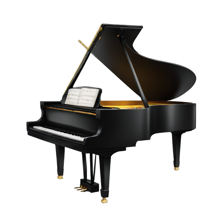 genmoji：black grand piano
