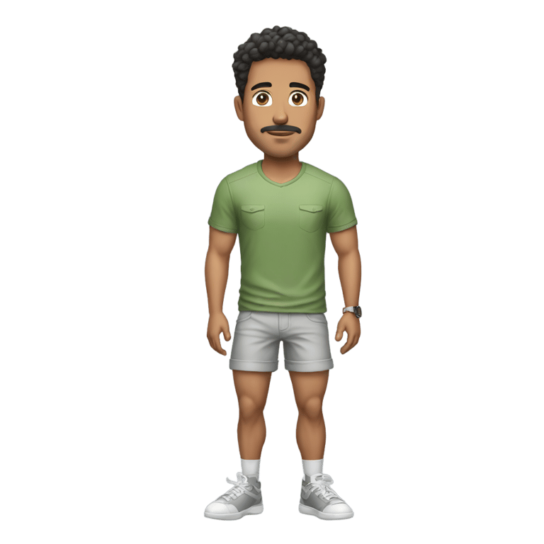 genmoji：帕布罗·索里亚诺穿短裤