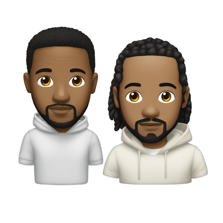 絵文字：kendrick lamar and drake