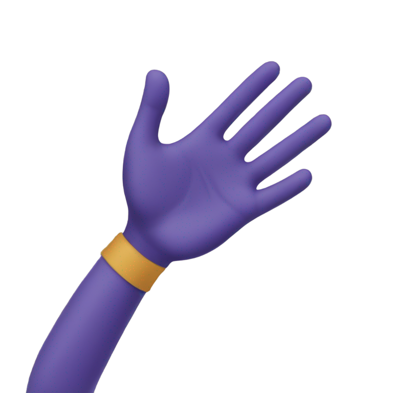 genmoji : La scène où la main est écartée