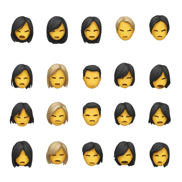 絵文字：ソーシャルグループ 無顔