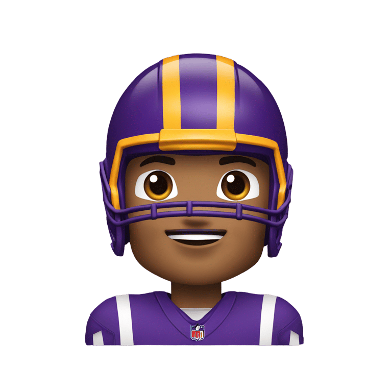 genmoji：Justin Jefferson Minnesota vikings football player 🔥