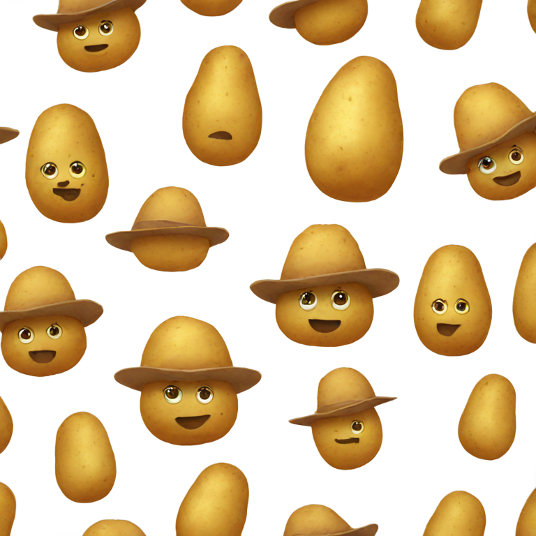 genmoji：戴帽子的土豆