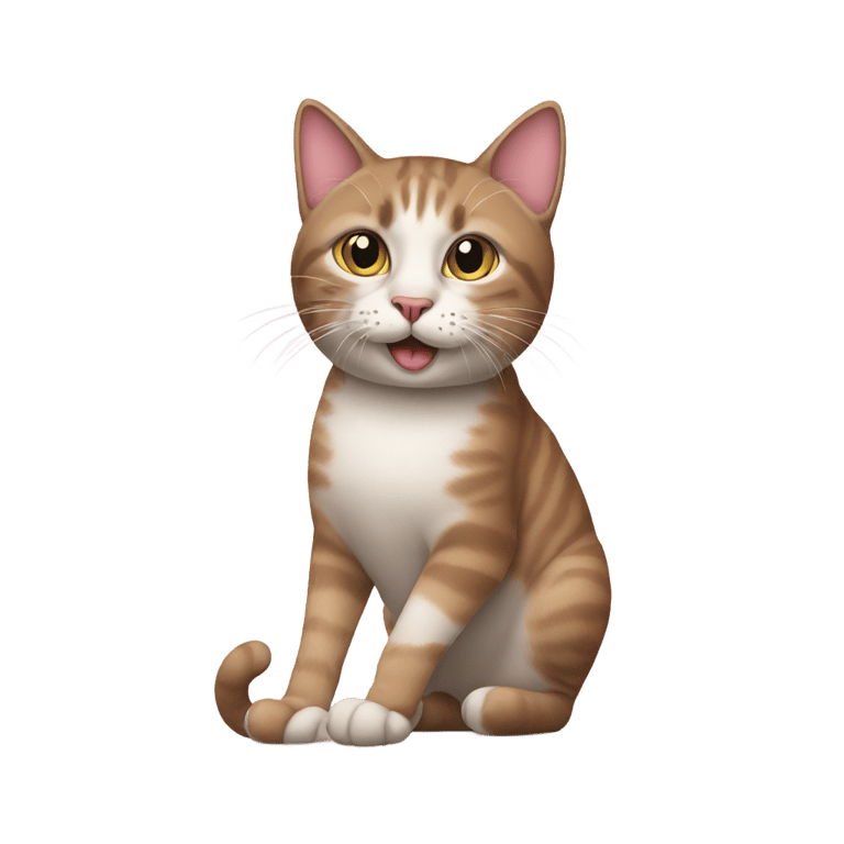 genmoji: Cat wearing high heel shoes