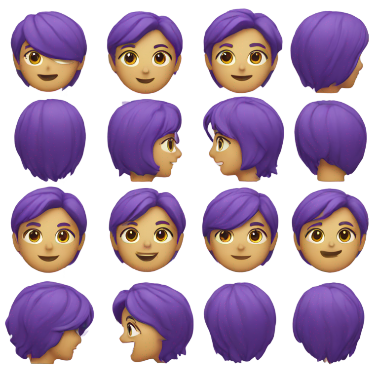 genmoji：让它有意义。让它属于你。颜色是紫色。