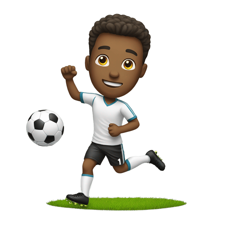 絵文字：soccer man playing