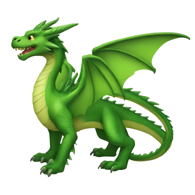 絵文字：緑のドラゴン