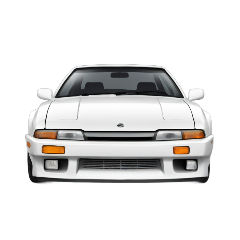 genmoji: Nissan Silvia s13 white