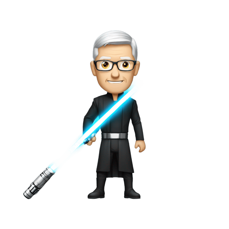genmoji : tim cook lightsaber